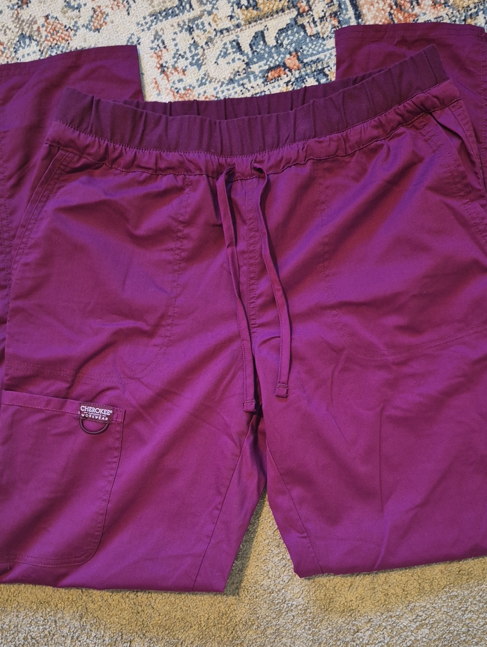 Cherokee Plum Drawstring Men's Hybrid Shorts